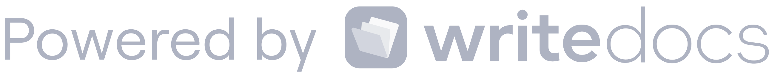 Powered by writedocs
